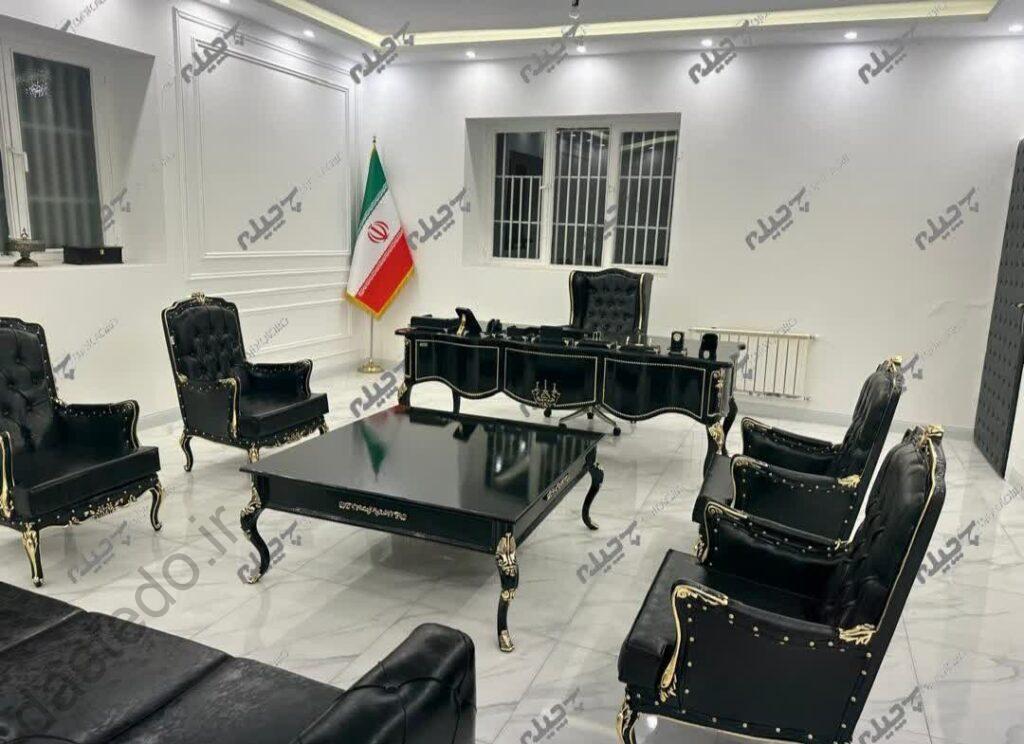ست کلاسیک مشکی فرانسوی