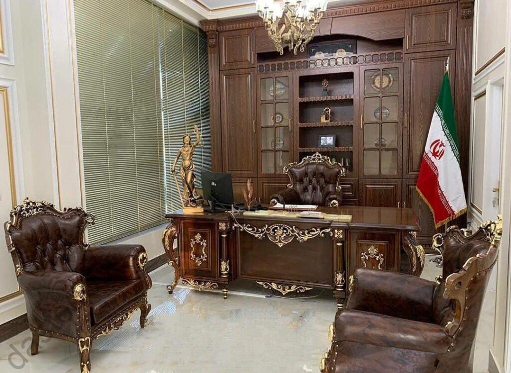 مبل نیمست شل با میز ملکه