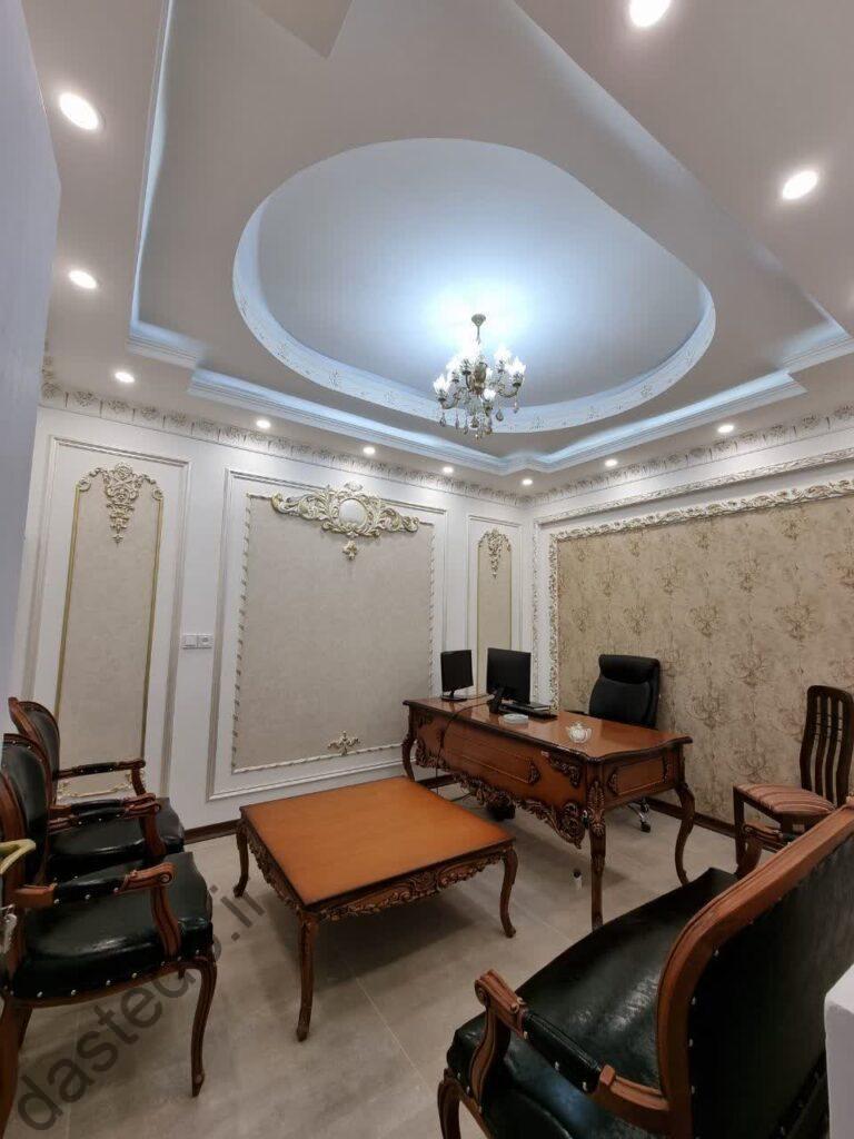 میز مدیریت چری با مبل اداری