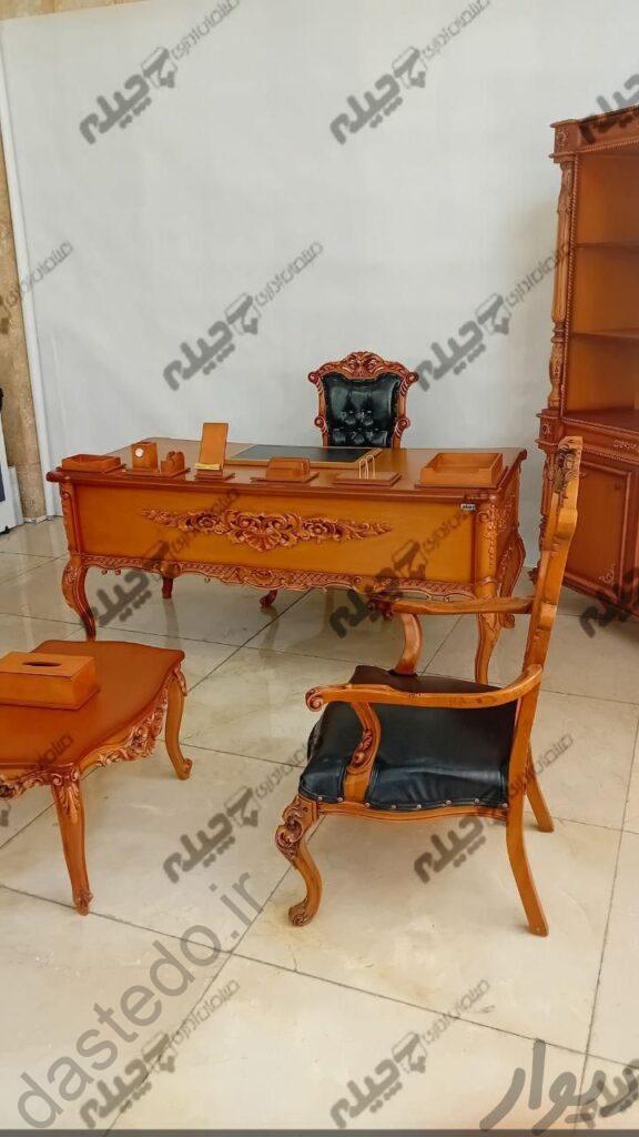 میز مدیریت چری مبل بلژیکی