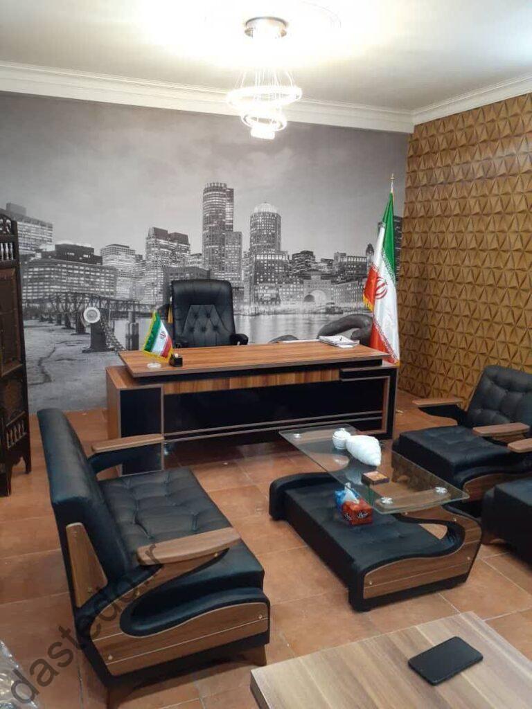 میز اداری لیندا با مبل اداری اهورا