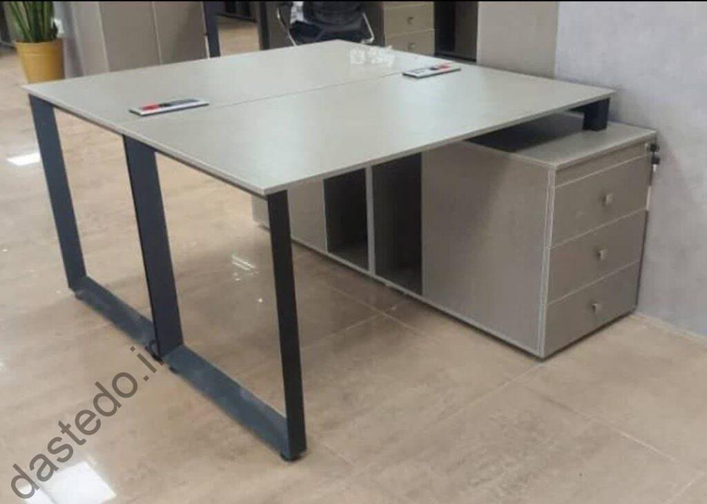 میز گروهی پایه فلزی فایل دار