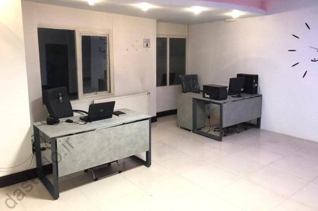 میز پایه فلزی اداری